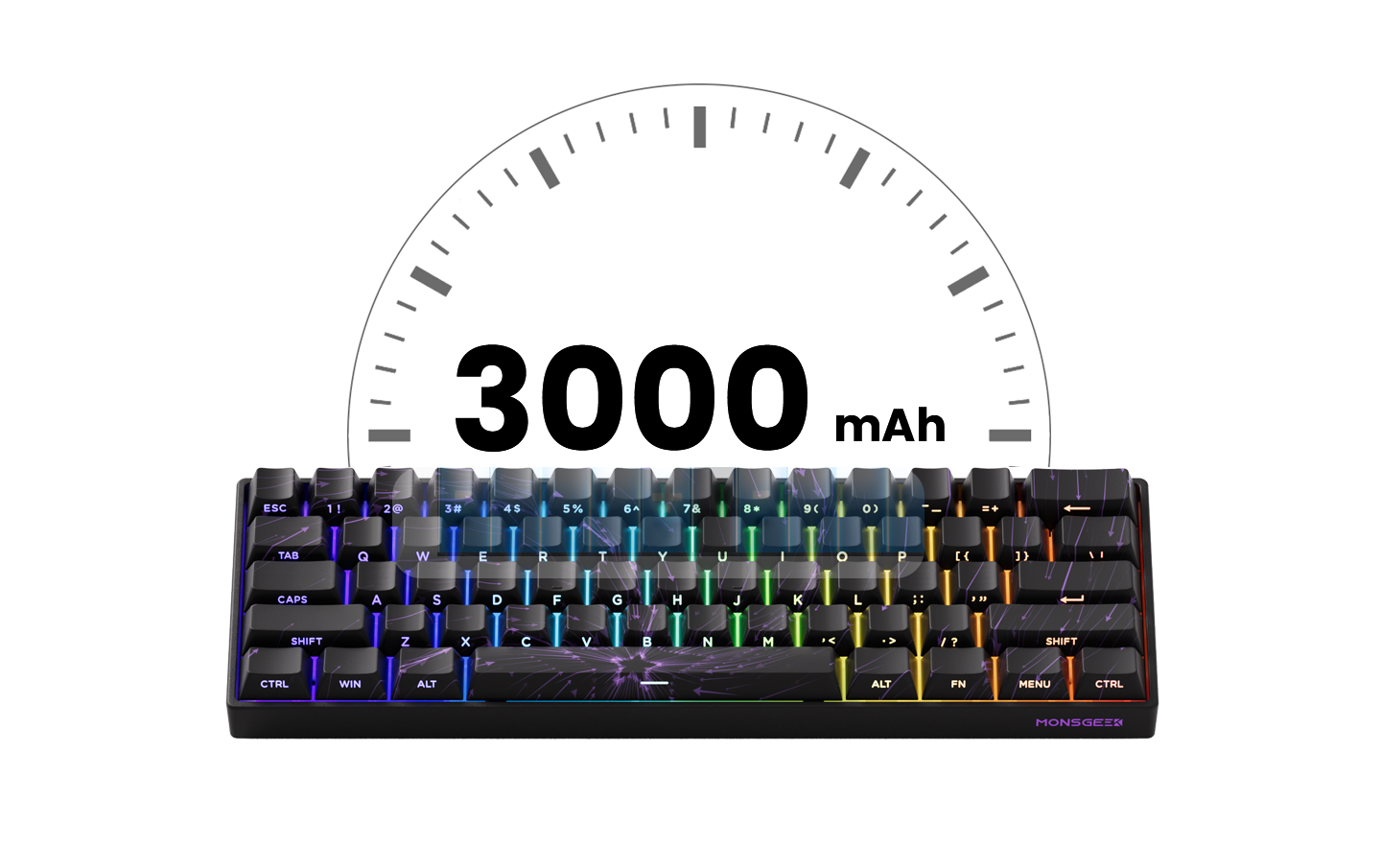 Akko MonsGeek FUN60 60% Mechanical Gaming Keyboard