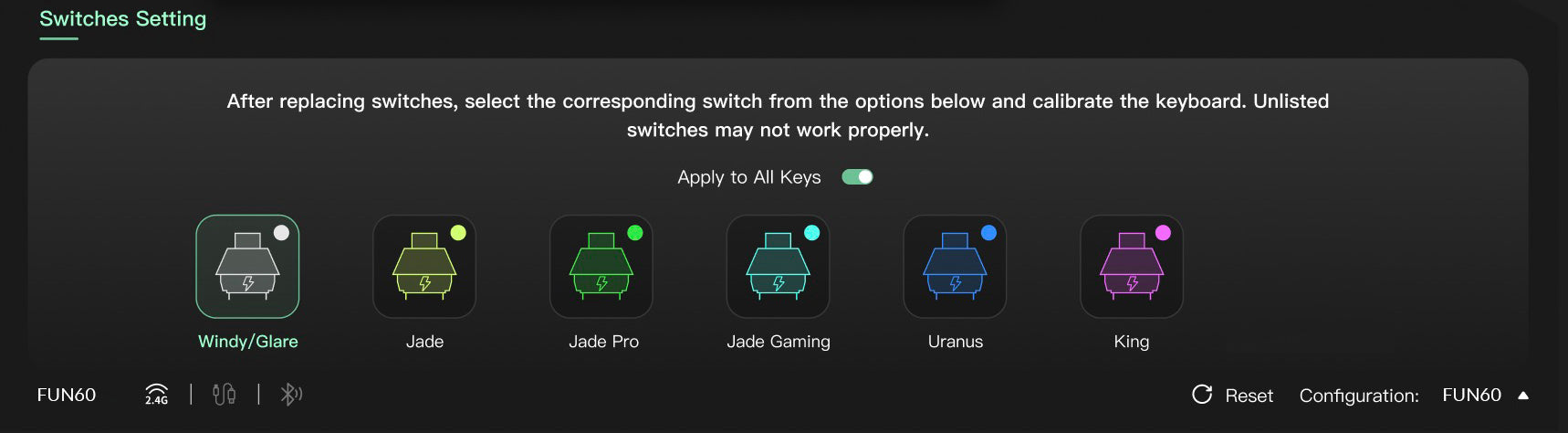 Akko MonsGeek FUN60 60% Mechanical Gaming Keyboard