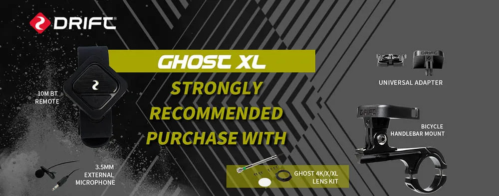 Drift Ghost XL Action Camera 1080P Full HD with Rotating Lens