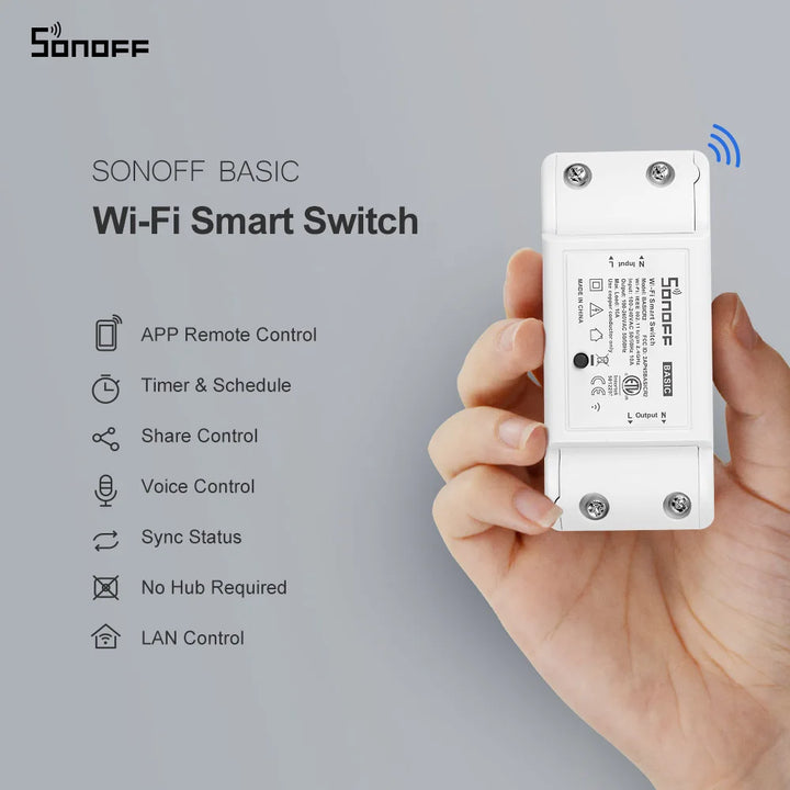 SONOFF Basic R2 Mini WiFi Smart Switch DIY Module APP Remote Control 220V