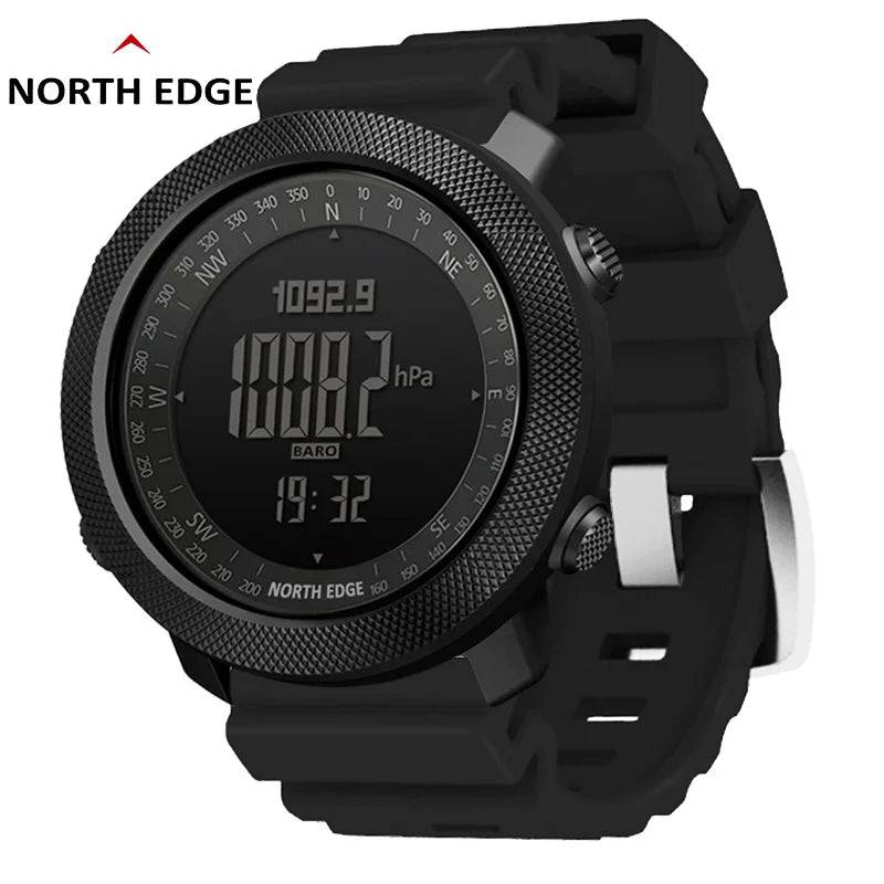 NORTH EDGE Men’s Military Smartwatch with Compass & Altimeter
