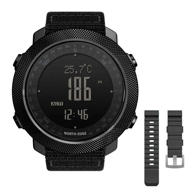 NORTH EDGE Men’s Military Smartwatch with Compass & Altimeter