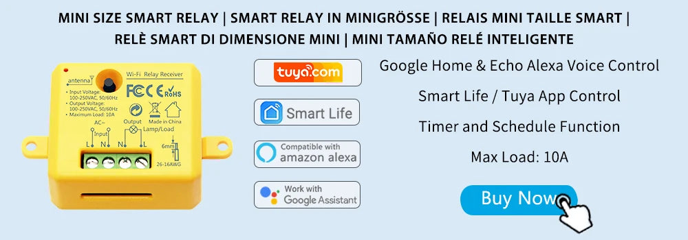 Tuya Smart Life WiFi Curtain Switch EU Double Roller Shutter Blind Alexa Google