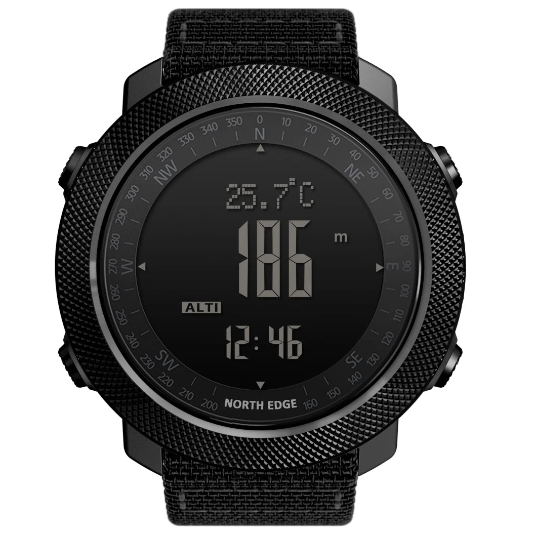 NORTH EDGE Men’s Military Smartwatch with Compass & Altimeter