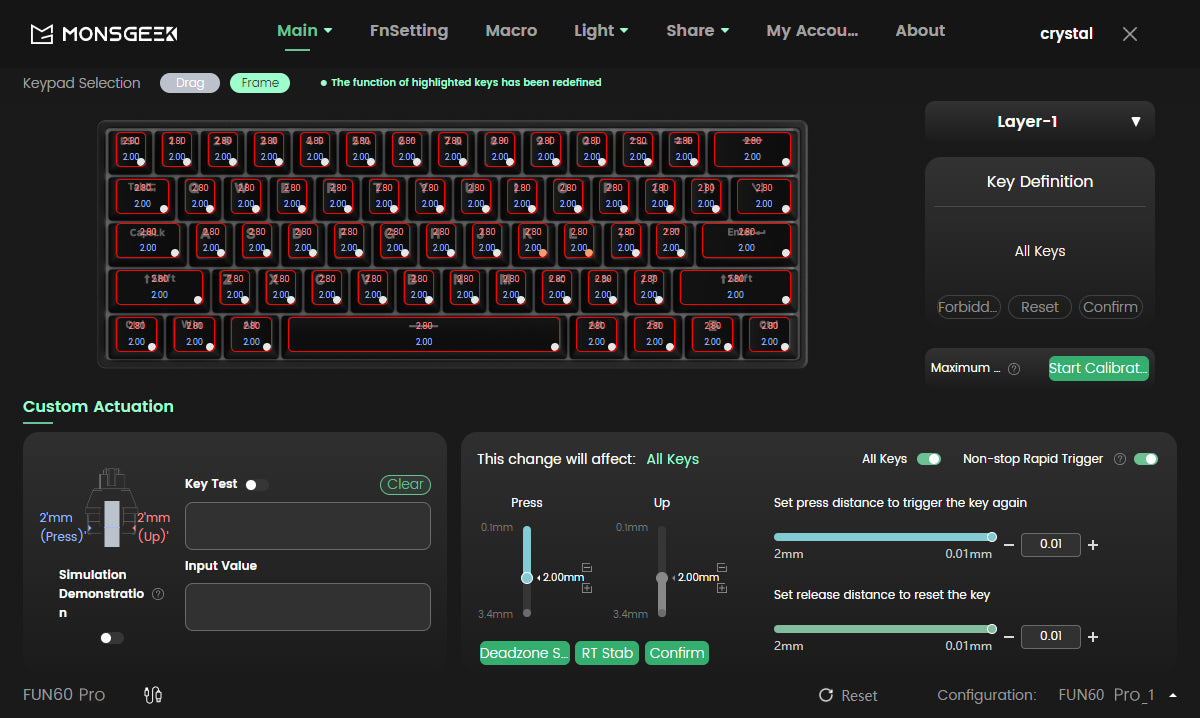 Akko MonsGeek FUN60 60% Mechanical Gaming Keyboard
