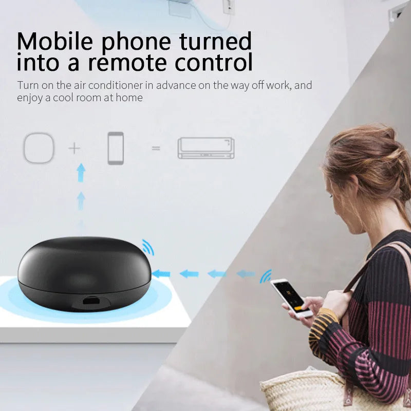 WiFi Smart Universal IR Remote Control for TV & AC Tuya Smart Life Alexa Google