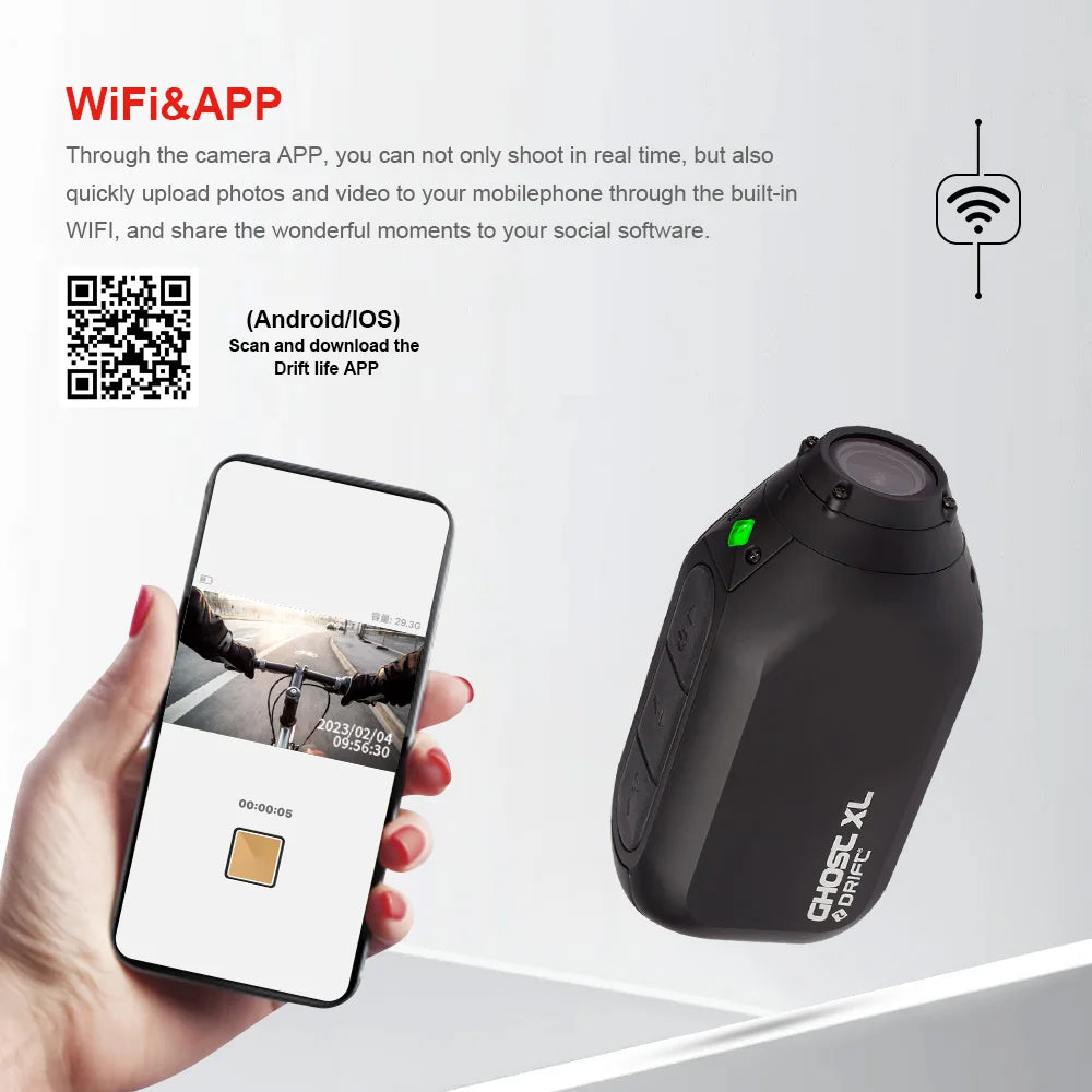 Drift Ghost XL Action Camera 1080P Full HD with Rotating Lens