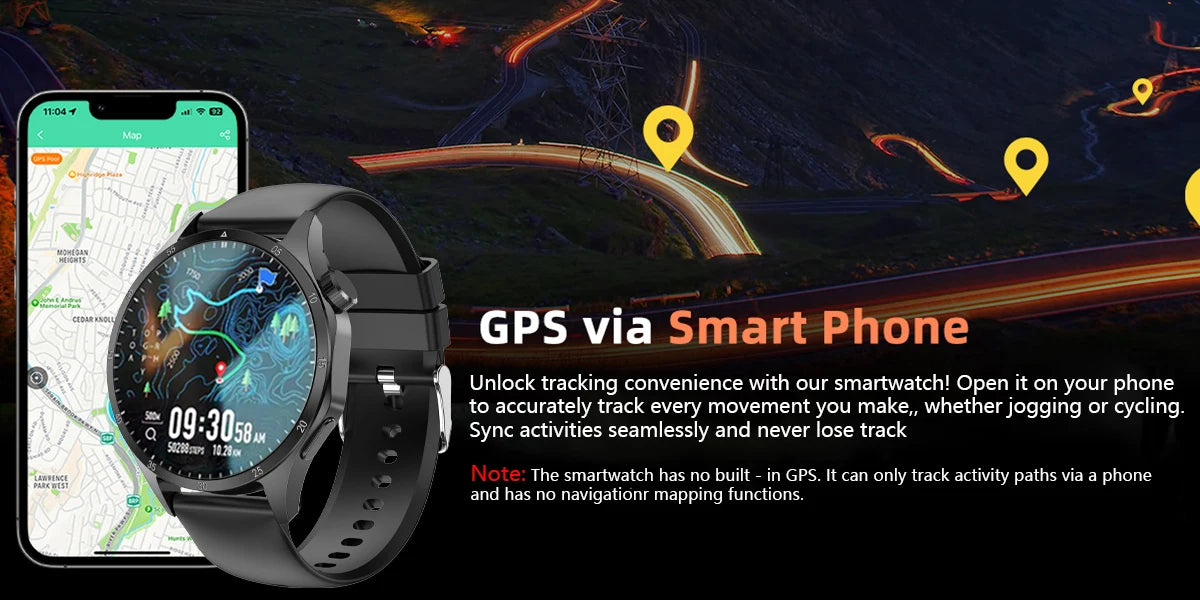 2025 Men’s Smartwatch with AMOLED, GPS & Bluetooth Calls