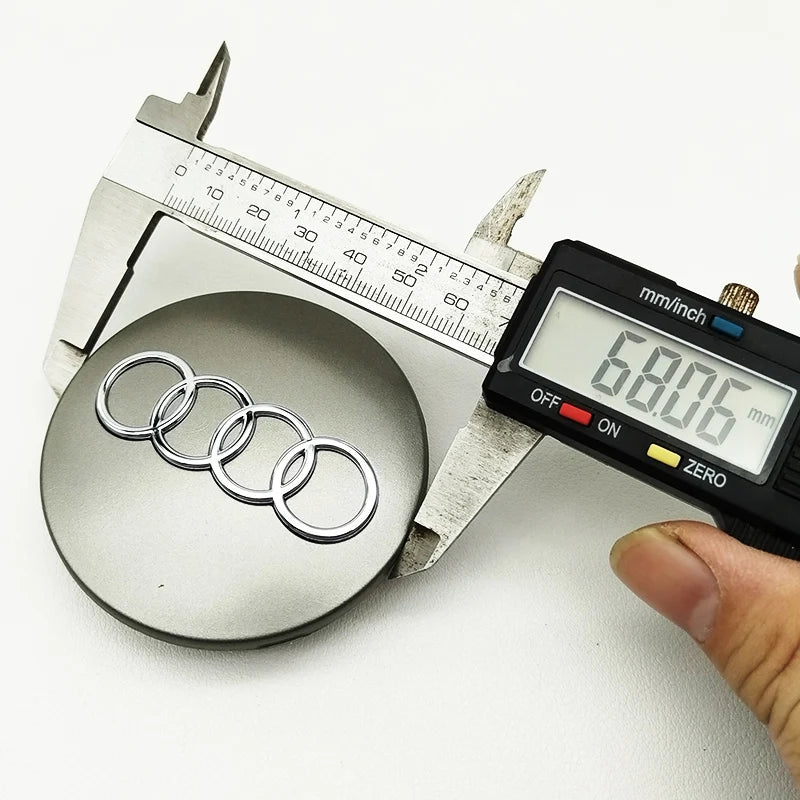 4pcs Car Wheel Center Hub Caps for Audi – 60mm–77mm