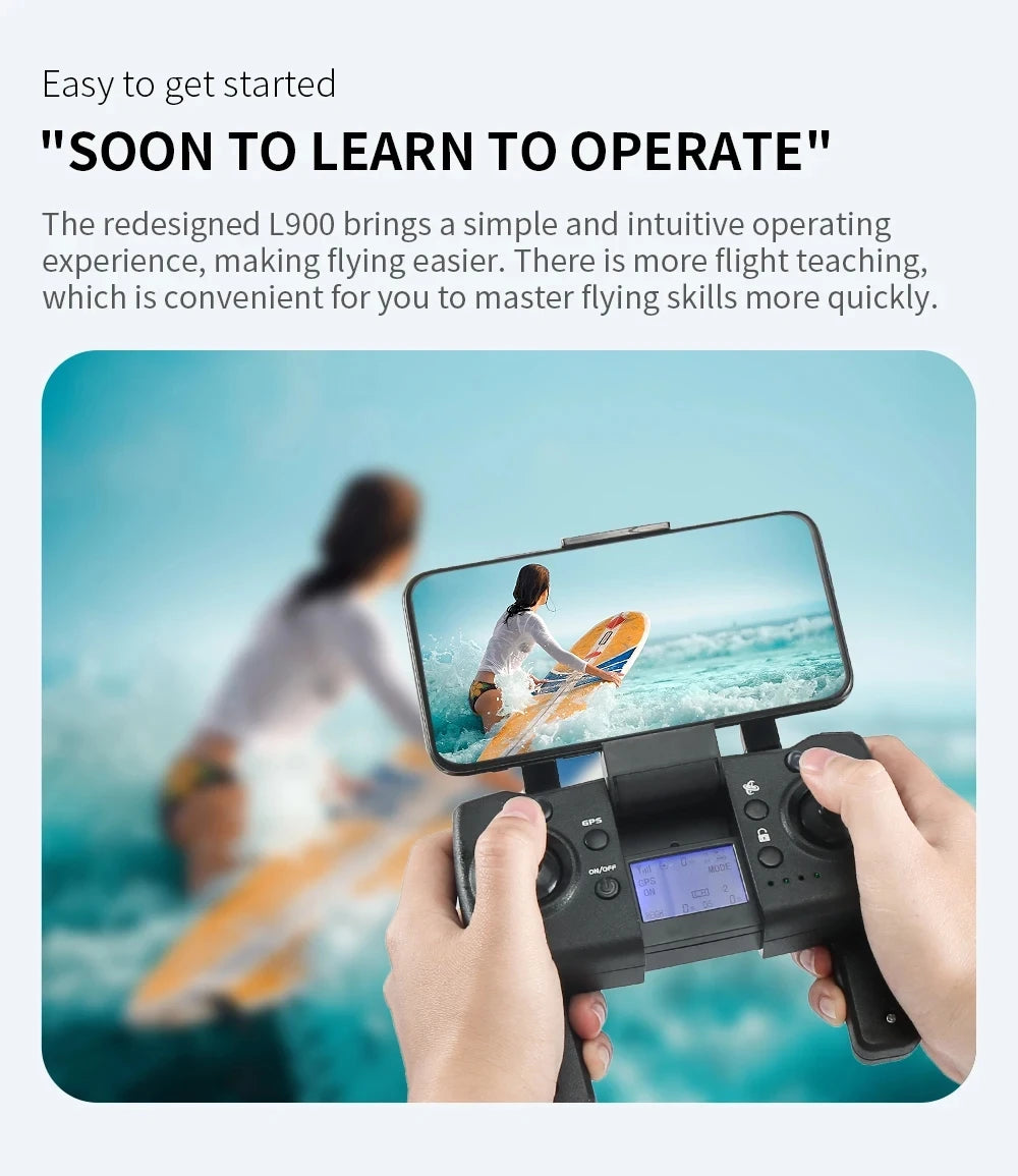 L900 Pro MAX 4K GPS Drone with Dual Camera & Obstacle Avoidance