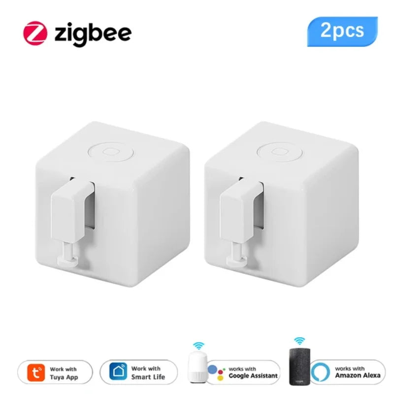 Tuya ZigBee Fingerbot Plus Smart Button Pusher Switch Alexa Google APP Control