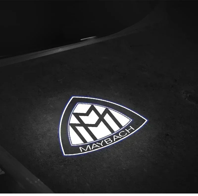 2PCS Car Door Welcome Logo Light for Mercedes Benz