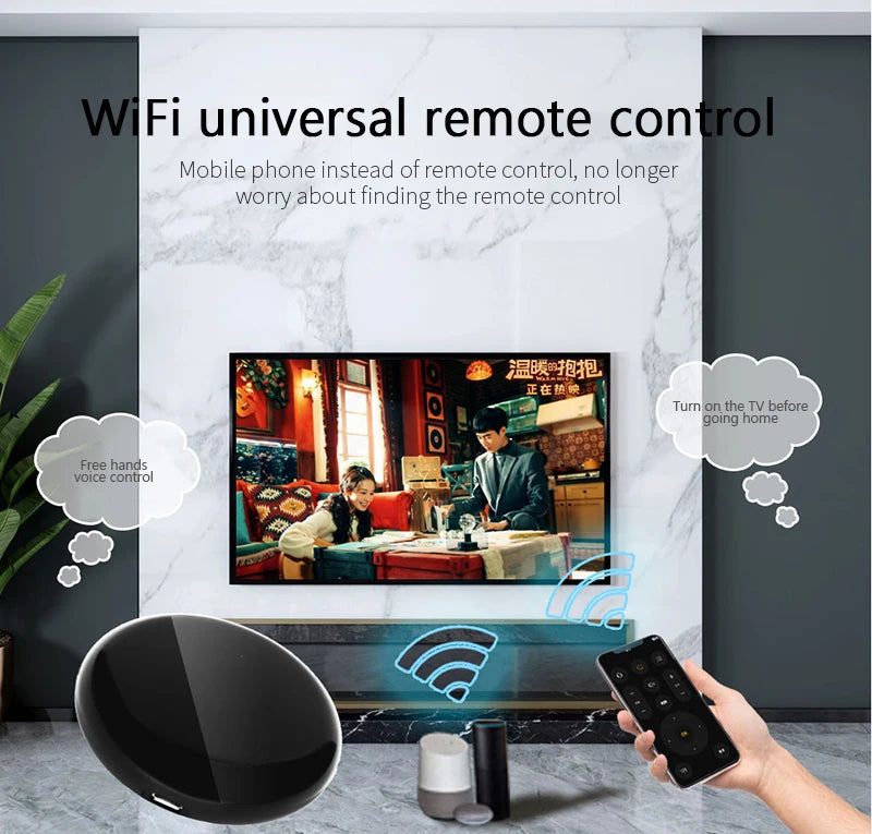 WiFi Smart Universal IR Remote Control for TV & AC Tuya Smart Life Alexa Google