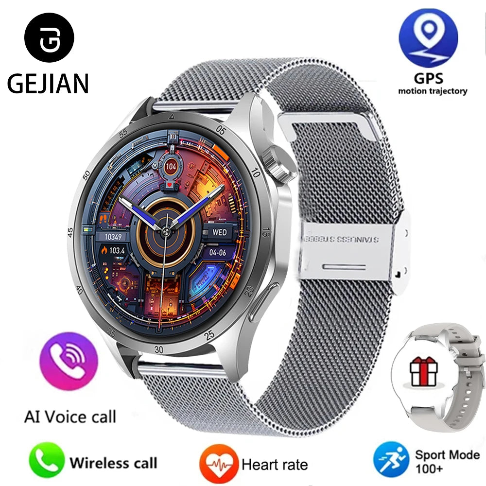 2025 Men’s Smartwatch with AMOLED, GPS & Bluetooth Calls