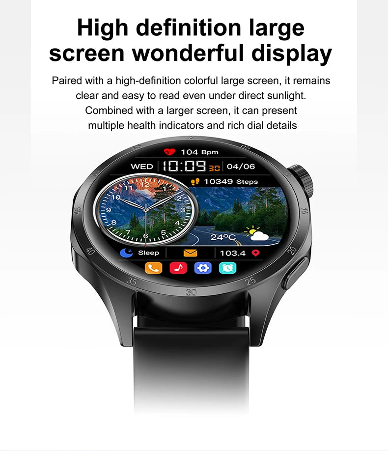2025 Men’s Smartwatch with AMOLED, GPS & Bluetooth Calls