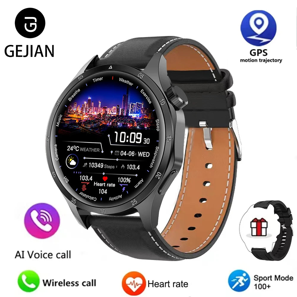 2025 Men’s Smartwatch with AMOLED, GPS & Bluetooth Calls