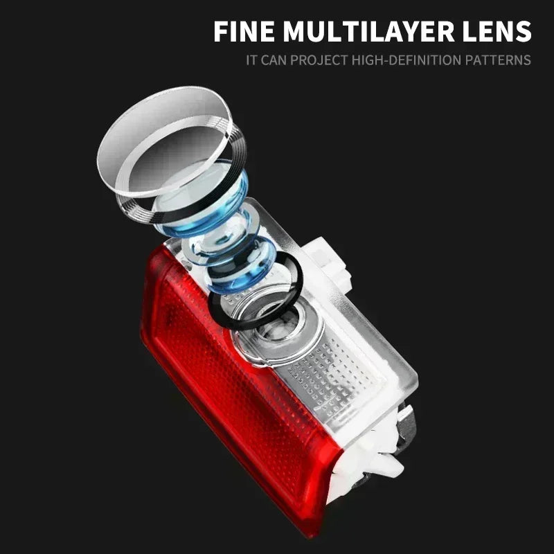 2PCS Car Door Welcome Logo Light for Mercedes Benz