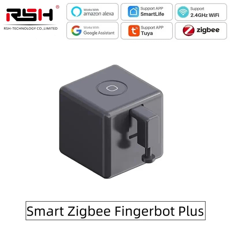 Tuya ZigBee Fingerbot Plus Smart Button Pusher Switch Alexa Google APP Control