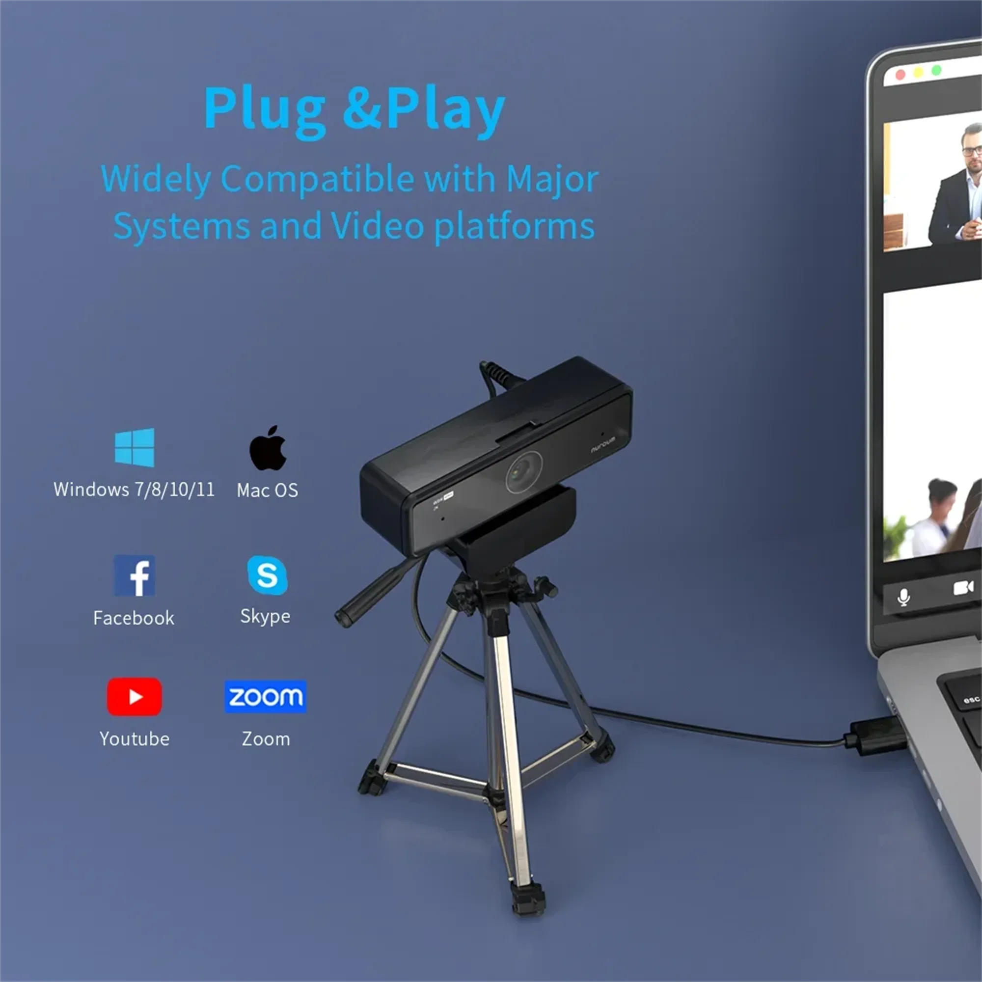 Nuroum V11 Full HD 1080p USB Webcam