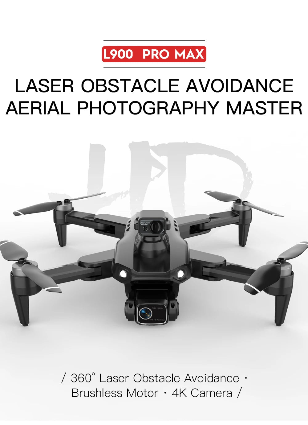 L900 Pro MAX 4K GPS Drone with Dual Camera & Obstacle Avoidance