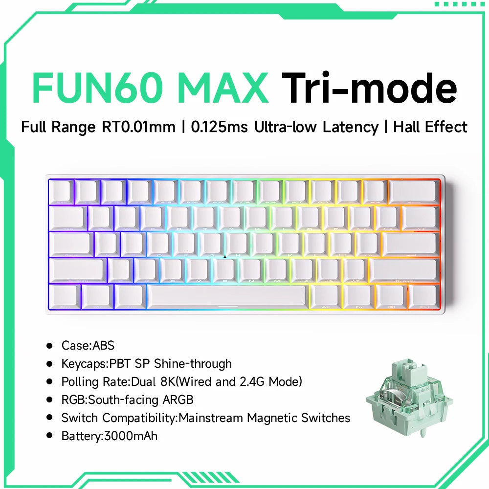 Akko MonsGeek FUN60 60% Mechanical Gaming Keyboard