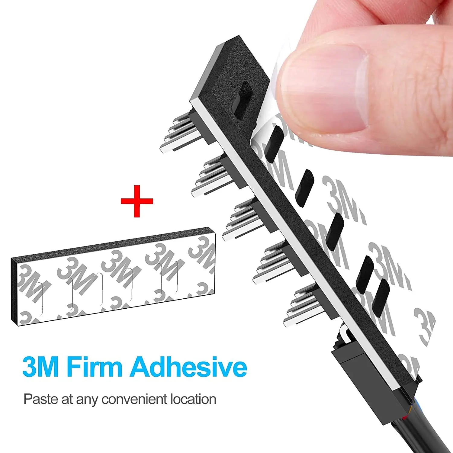 1-to-5 Way PWM Fan Hub – 4-Pin/3-Pin Splitter Adapter