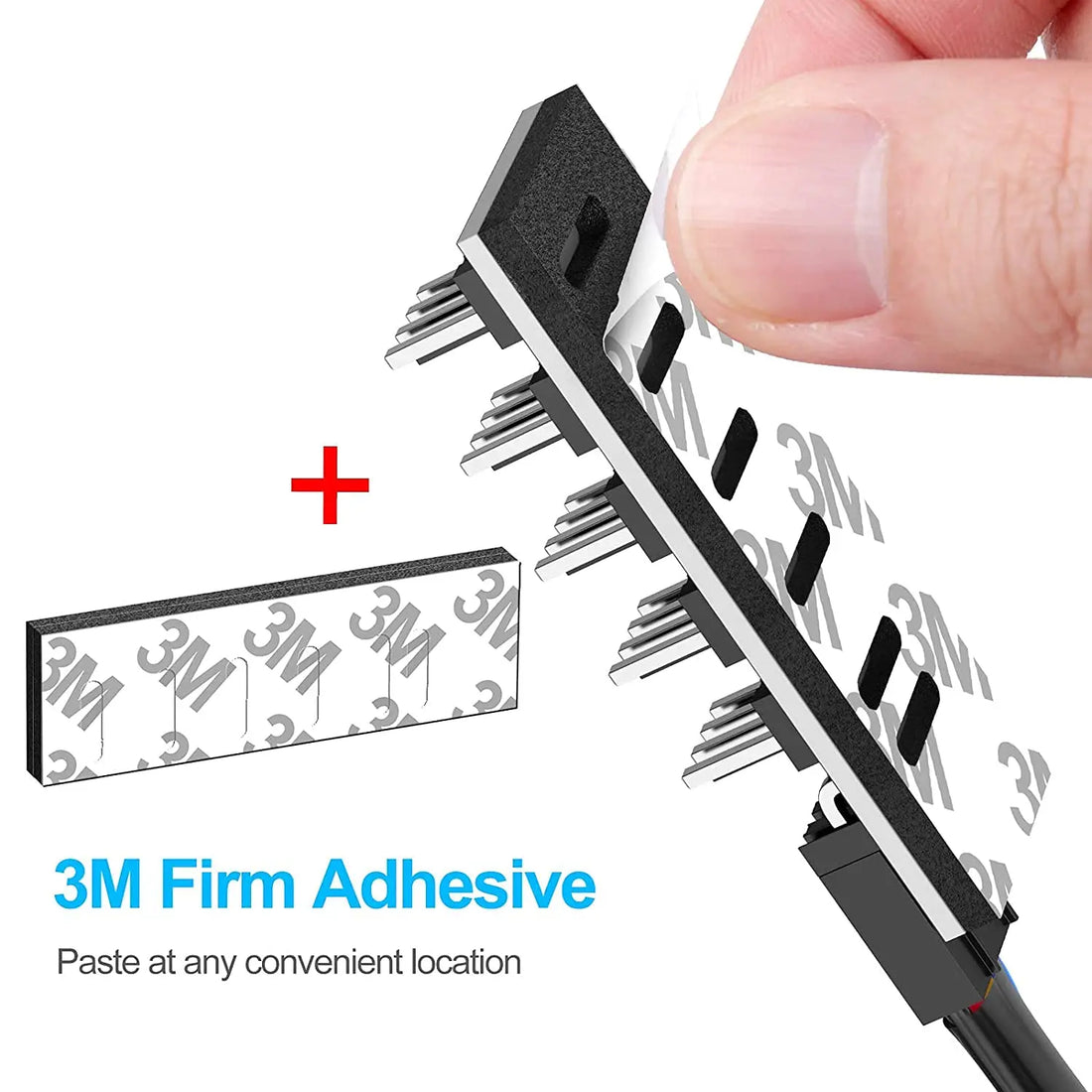 1-to-5 Way PWM Fan Hub – 4-Pin/3-Pin Splitter Adapter