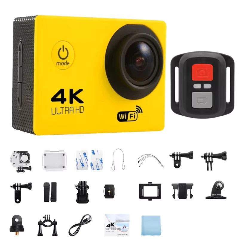 Ultra HD 4K Action Camera Waterproof with WiFi & 170° Wide Angle