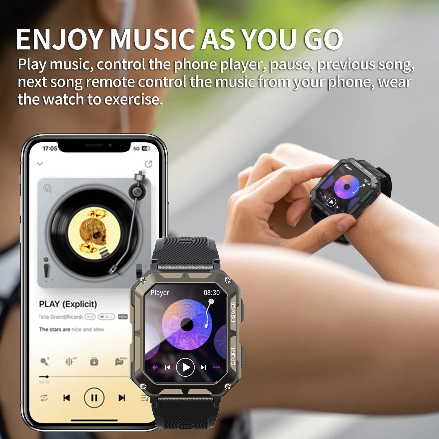 C20 Pro Smartwatch with Voice Assistant & Wireless Call