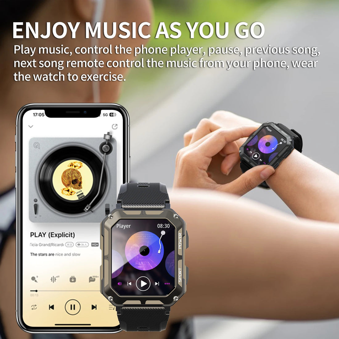 C20 Pro Smartwatch with Voice Assistant & Wireless Call