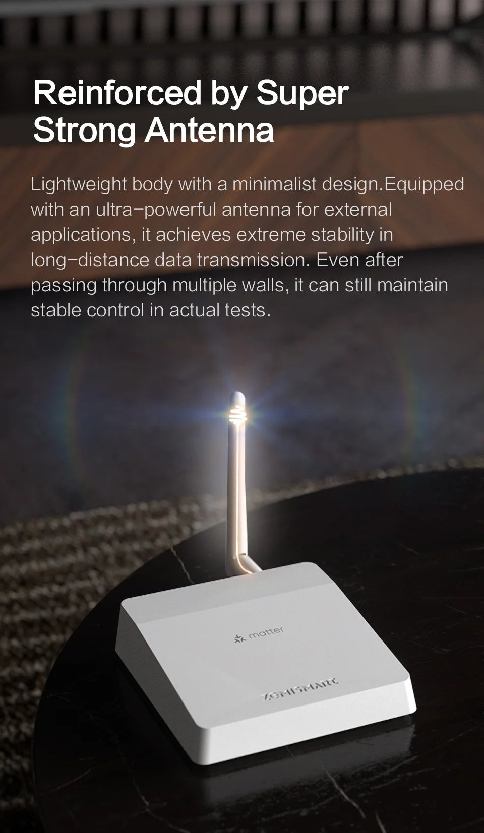 Zemismart Matter ZigBee Hub Smart Home Gateway Works