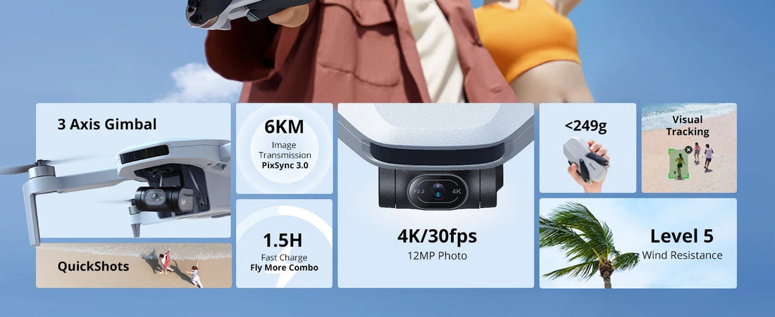 Potensic C0 Mini Drone 4K Camera with 3-Axis Gimbal & GPS