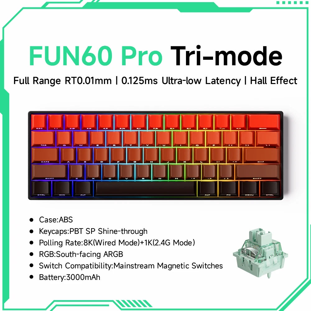 Akko MonsGeek FUN60 60% Mechanical Gaming Keyboard