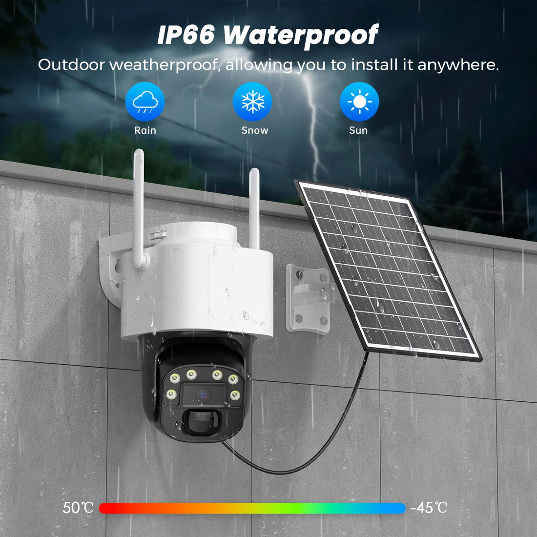 YOOSEE 4K 8MP Solar Powered 4G LTE IP Camera