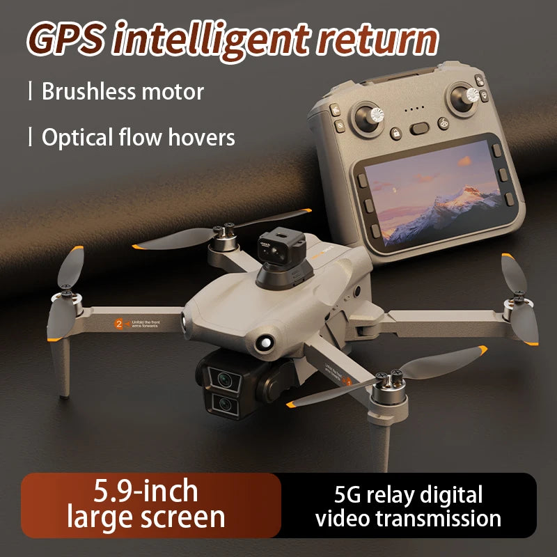 L300 MAX 4K HD Drone with Screen, 5G GPS & Brushless Motor