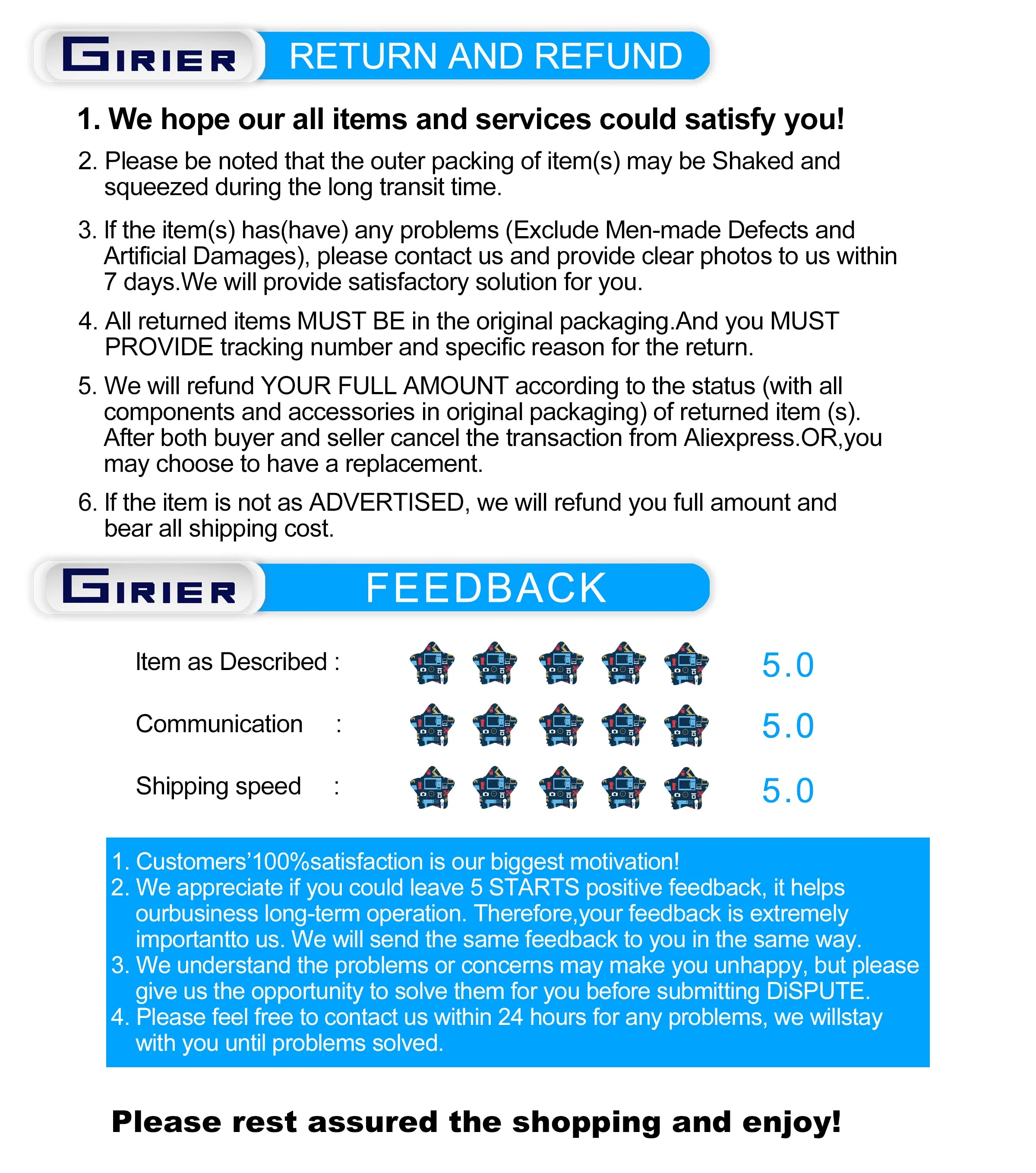GIRIER Tuya WiFi RF433 Curtain Switch Module for Roller Shutter