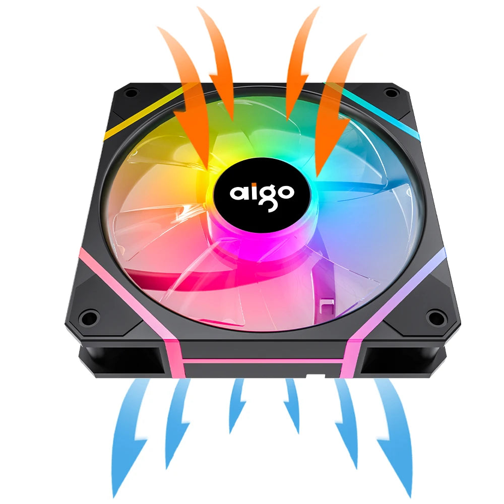 Aigo AM12 RGB 120mm PC Case Fan Kit