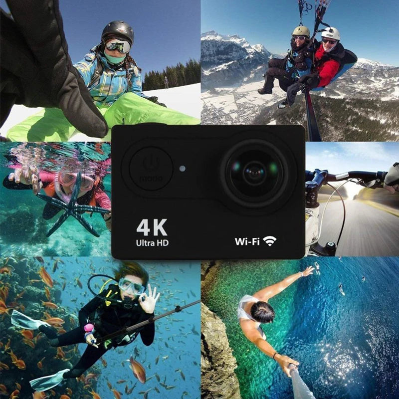 Ultra HD 4K Action Camera Waterproof with WiFi & 170° Wide Angle