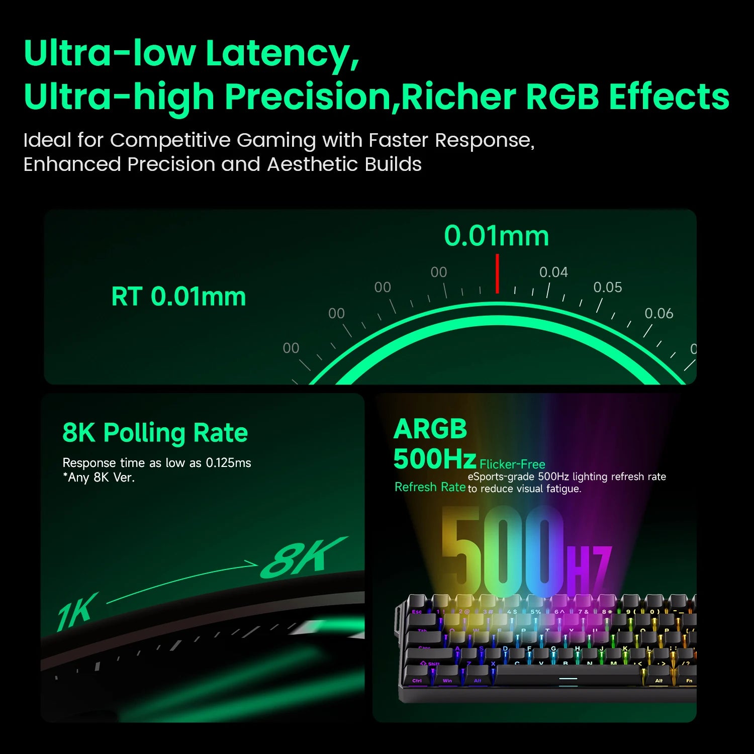 Akko MonsGeek FUN60 60% Mechanical Gaming Keyboard