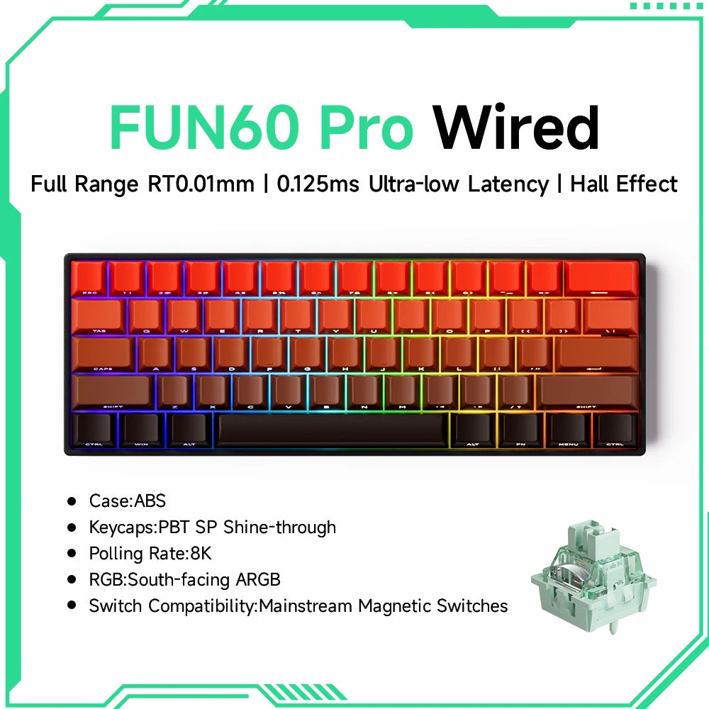 Akko MonsGeek FUN60 60% Mechanical Gaming Keyboard