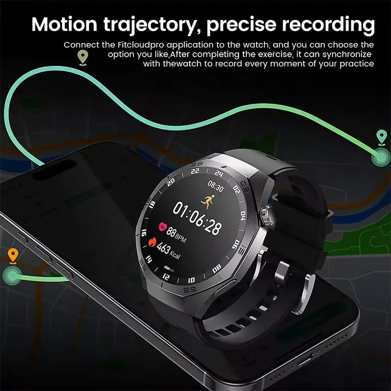 GUHUAVMI GT5 Pro Smartwatch 2025 with AMOLED & GPS