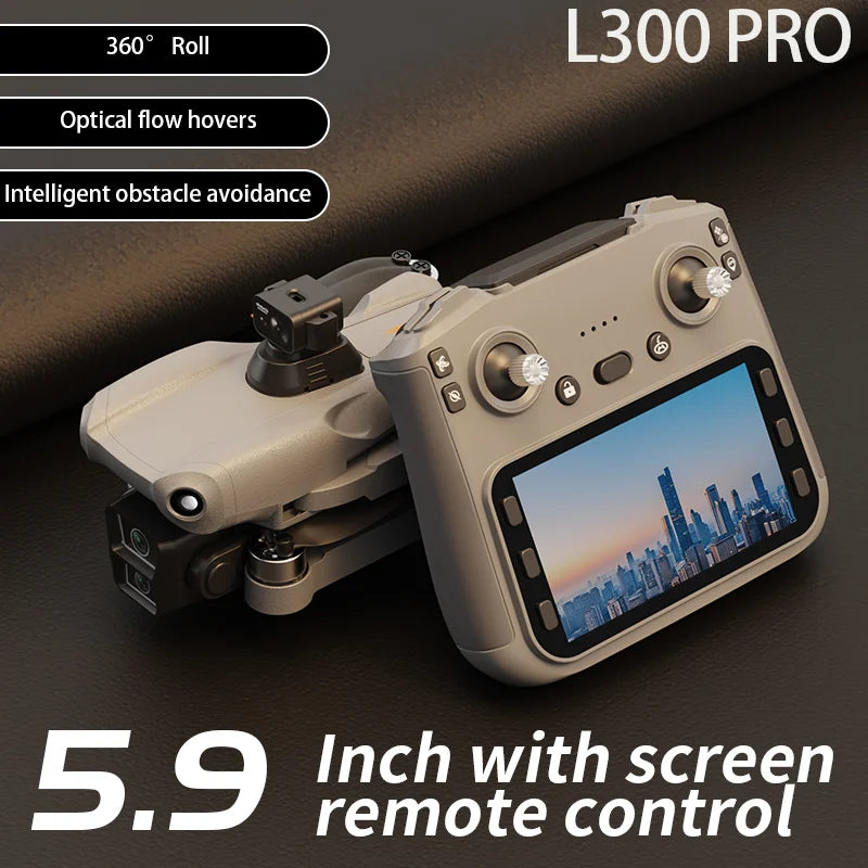 L300 MAX 4K HD Drone with Screen, 5G GPS & Brushless Motor