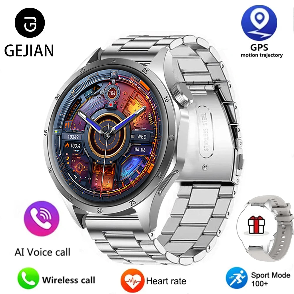 2025 Men’s Smartwatch with AMOLED, GPS & Bluetooth Calls