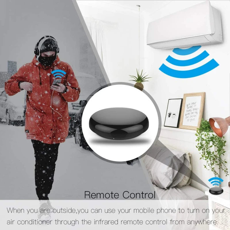 WiFi Smart Universal IR Remote Control for TV & AC Tuya Smart Life Alexa Google