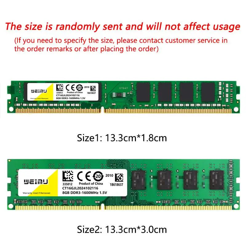 DDR3 & DDR4 Desktop RAM – 4GB/8GB/16GB 240-Pin DIMM