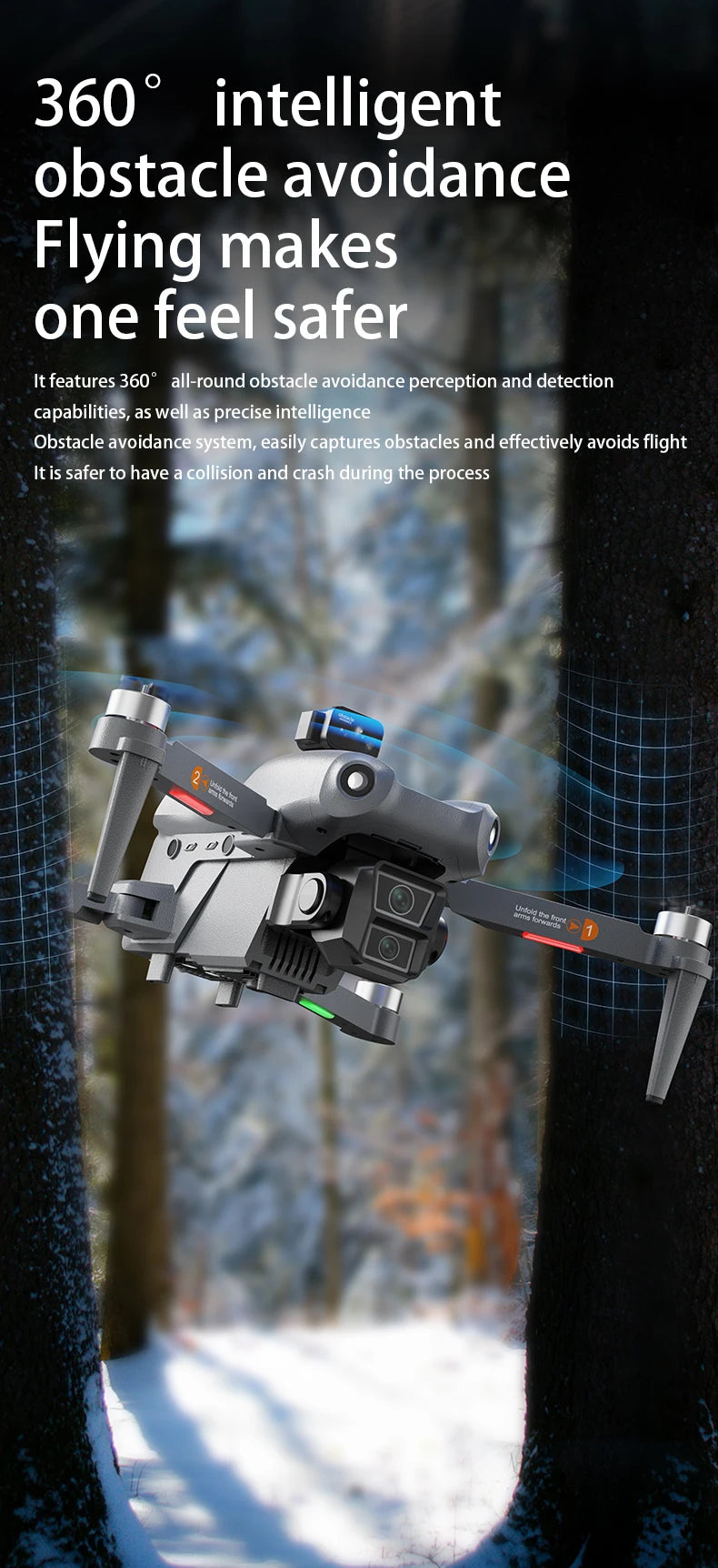 L300 Ultra 4K HD GPS Drone with Obstacle Avoidance & FPV