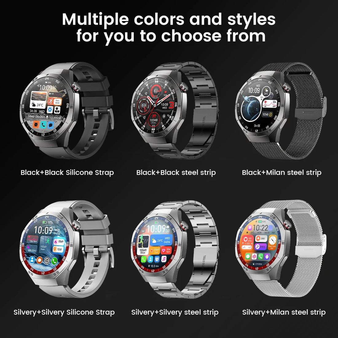 GUHUAVMI GT5 Pro Smartwatch 2025 with AMOLED & GPS