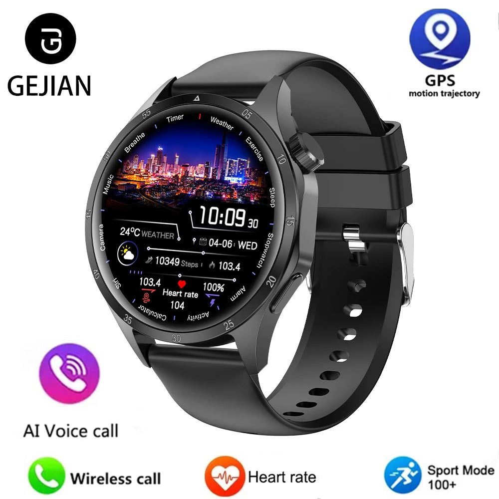 2025 Men’s Smartwatch with AMOLED, GPS & Bluetooth Calls