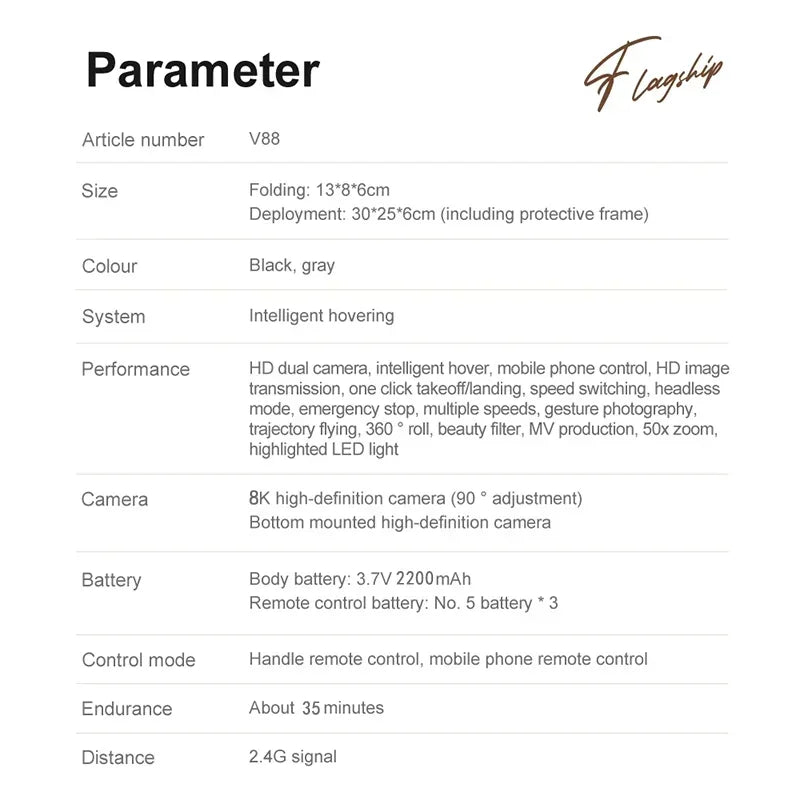 Xiaomi V88 8K GPS Drone with Dual Camera & 5G WiFi