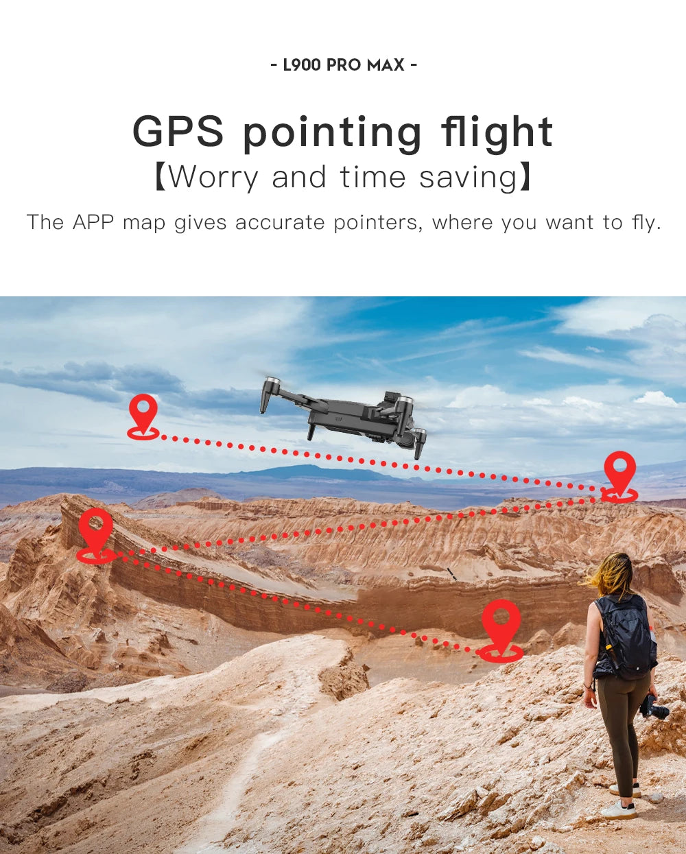 L900 Pro MAX 4K GPS Drone with Dual Camera & Obstacle Avoidance